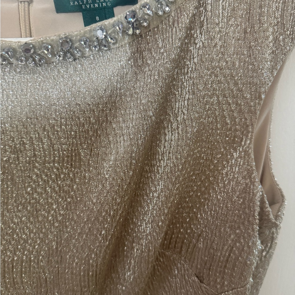 Ralph Lauren Evening Gold Dress